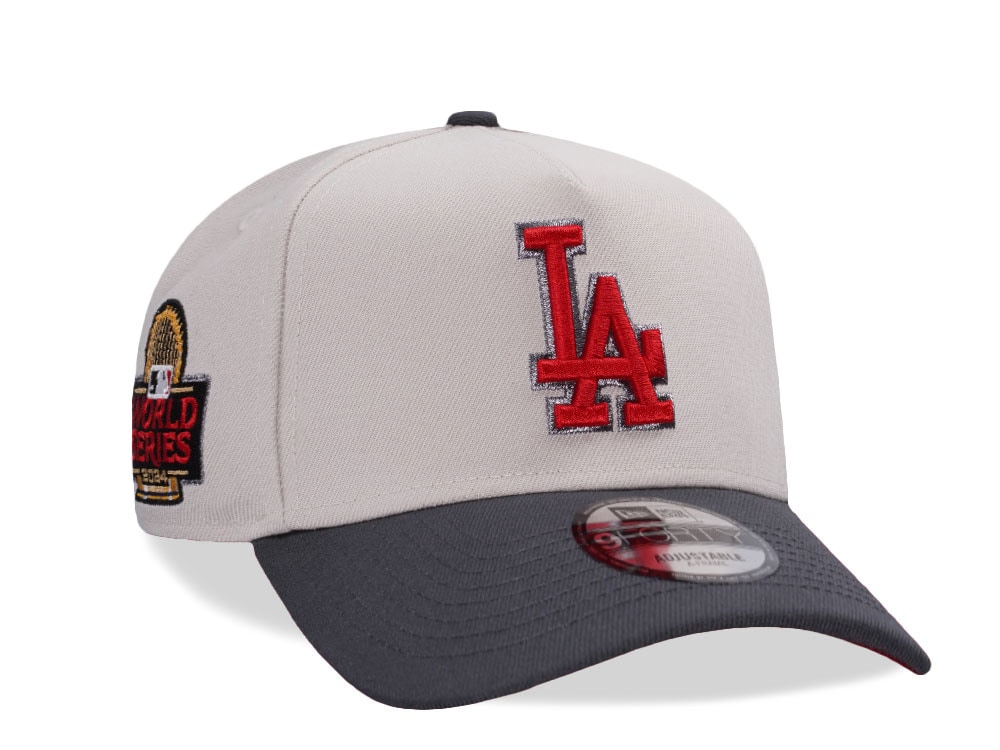 New Era Los Angeles Dodgers World Series 2024 Stone Flame Two Tone Edition 9Forty A Frame Snapback Casquette