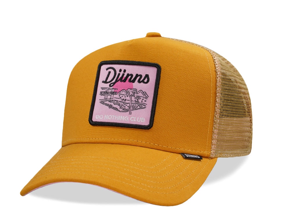Djinns Do Nothing Club Pool Beige Trucker Snapback Casquette