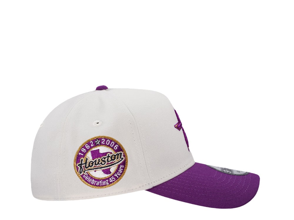 New Era Houston Astros 45 Years Chrome Two Tone Edition 9Forty A Frame Snapback Casquette