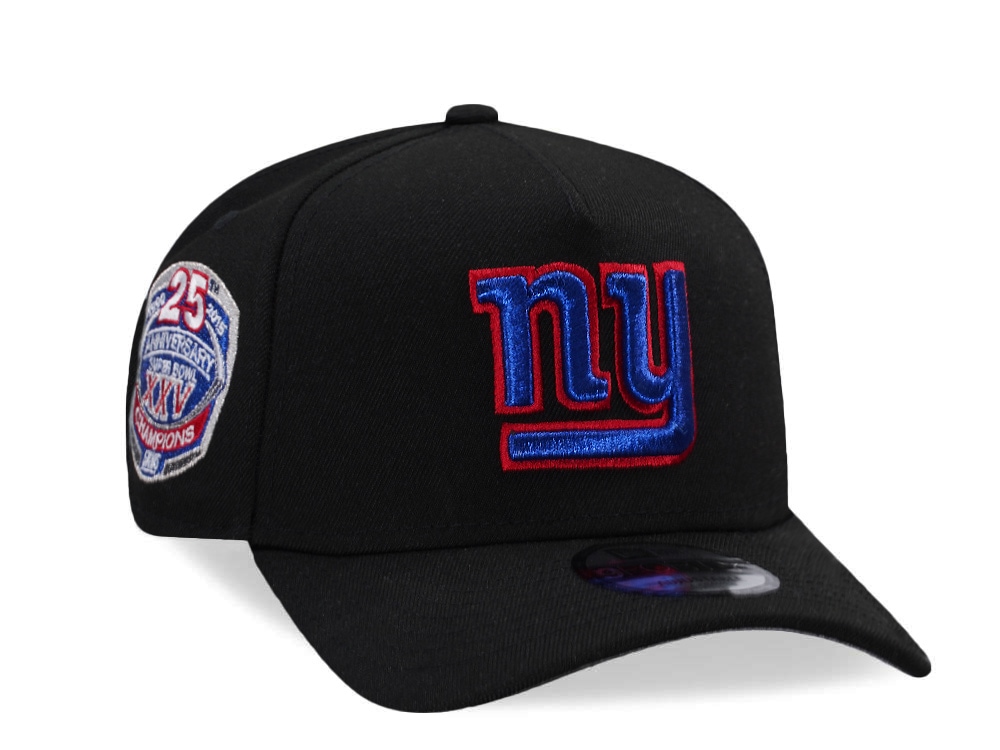 New Era New York Giants 25th Anniversary Black Prime Edition 9Forty A Frame Snapback Casquette