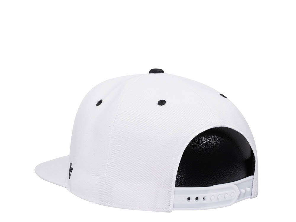 47Brand Boston Bruins White Crosstown Pop Captain Snapback Casquette