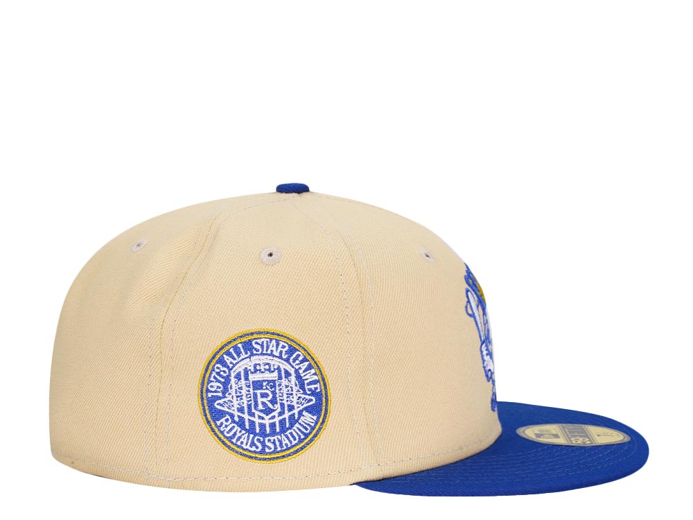 New Era Kansas City Royals All Star Game 1973 Vegas Gold Throwback Two Tone Edition 59Fifty Fitted Casquette