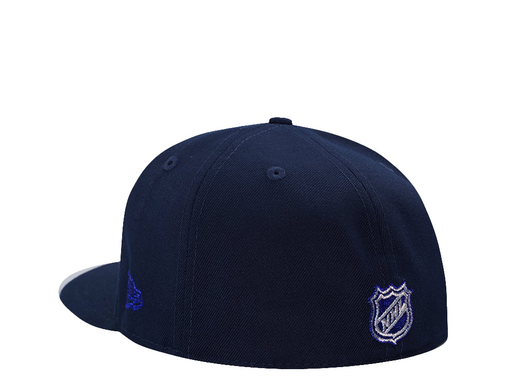 New Era Chicago Blackhawks 100th Anniversary Ocean Blue Prime Edition 59Fifty Fitted Casquette