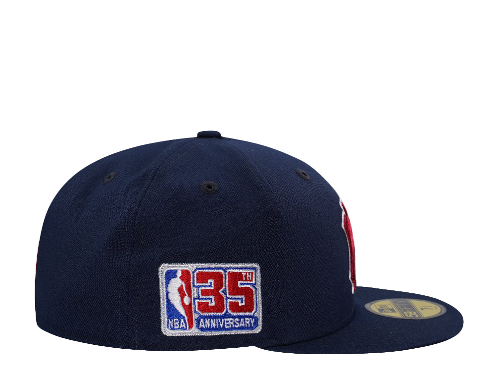 New Era New York Knicks 35th NBA Anniversary Navy Prime Edition 59Fifty Fitted Casquette