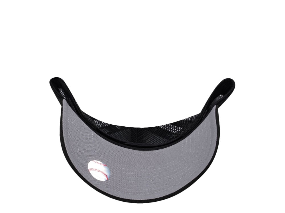New Era New York Yankees Mini Logo Black Prime Edition 9Forty A Frame Trucker Snapback Casquette