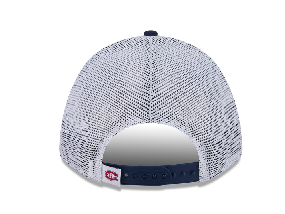 New Era Montreal Canadiens Official Team Color Edition 9Forty M Crown A Frame Trucker Snapback Casquette