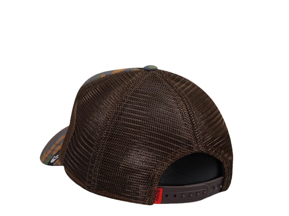 Goorin Bros Clay Henry Goat Brown Camouflage Trucker Snapback Casquette