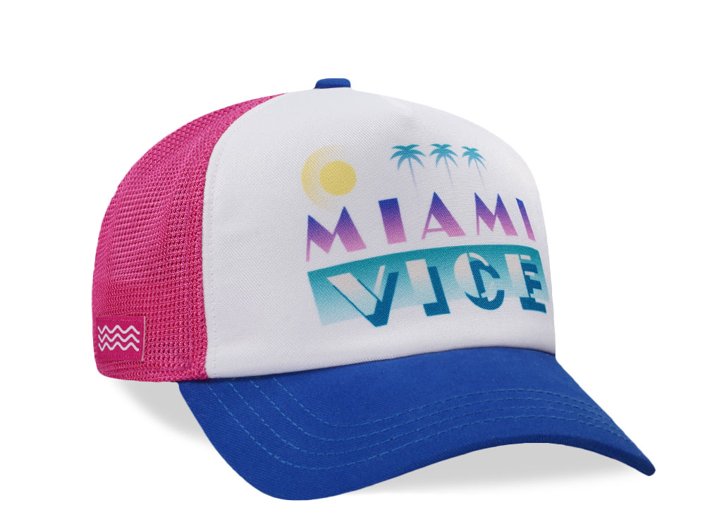 Capslab Miami Vice White Trucker Snapback Casquette