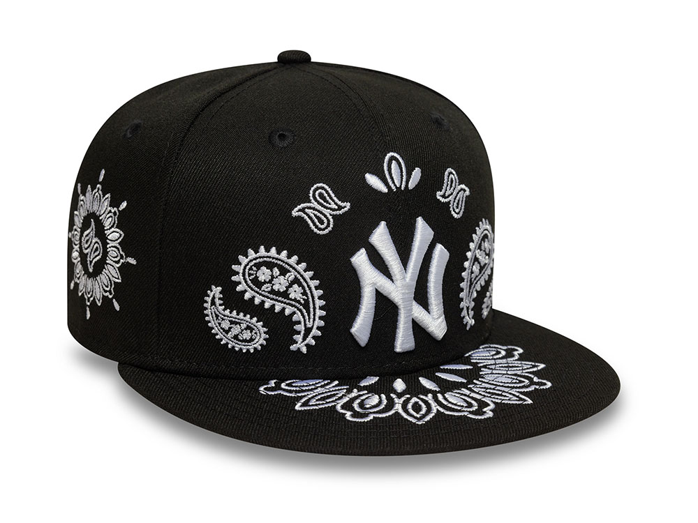 New Era New York Yankees Black Paisley Edition 59Fifty Fitted Casquette