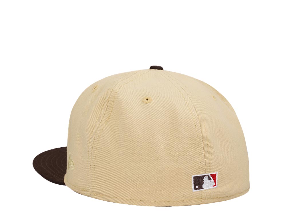 New Era San Diego Padres All Star Game 1992 Vegas Gold Merlot Two Tone Edition 59Fifty Fitted Casquette