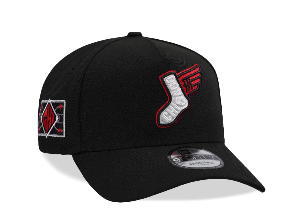 New Era Chicago White Sox Classic Black Prime Edition 9Forty A Frame Snapback Casquette