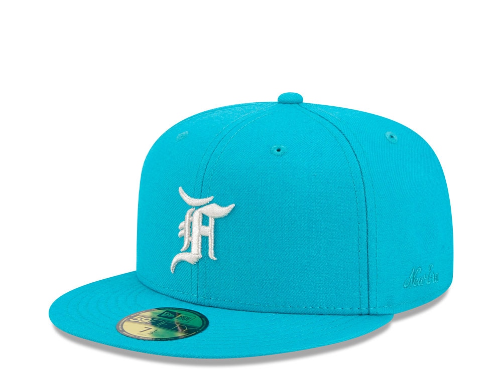 New Era Miami Marlins Fear of God Teal Essentials Classic Edition 59Fifty Fitted Casquette