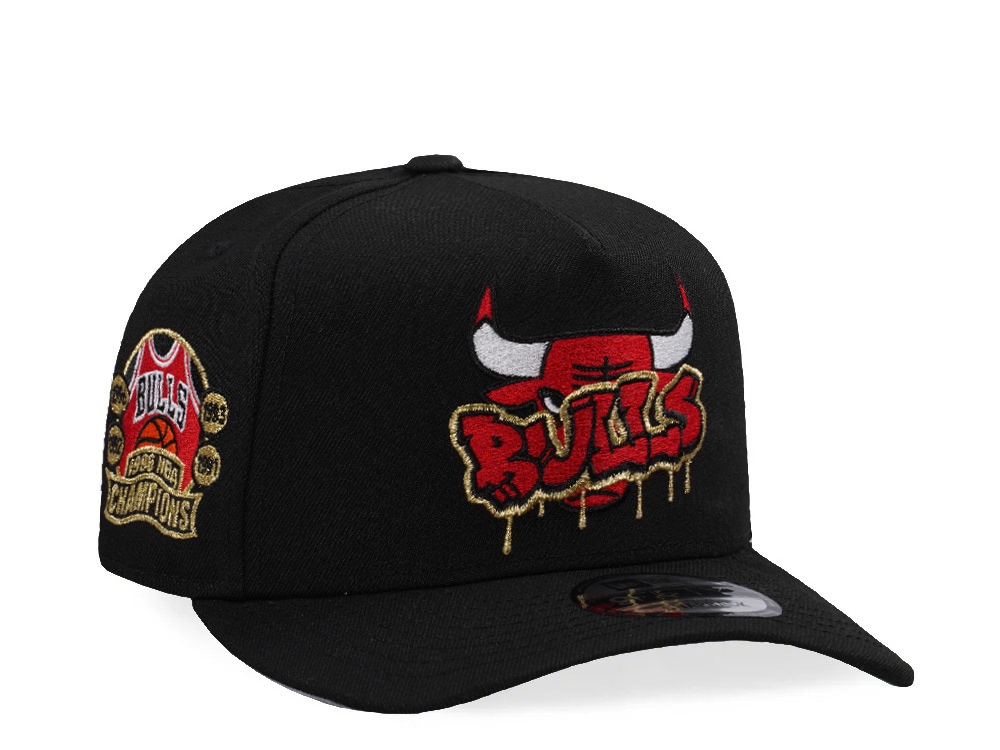 New Era Chicago Bulls Champions 1996 Black Prime Edition 9Fifty A Frame Snapback Casquette