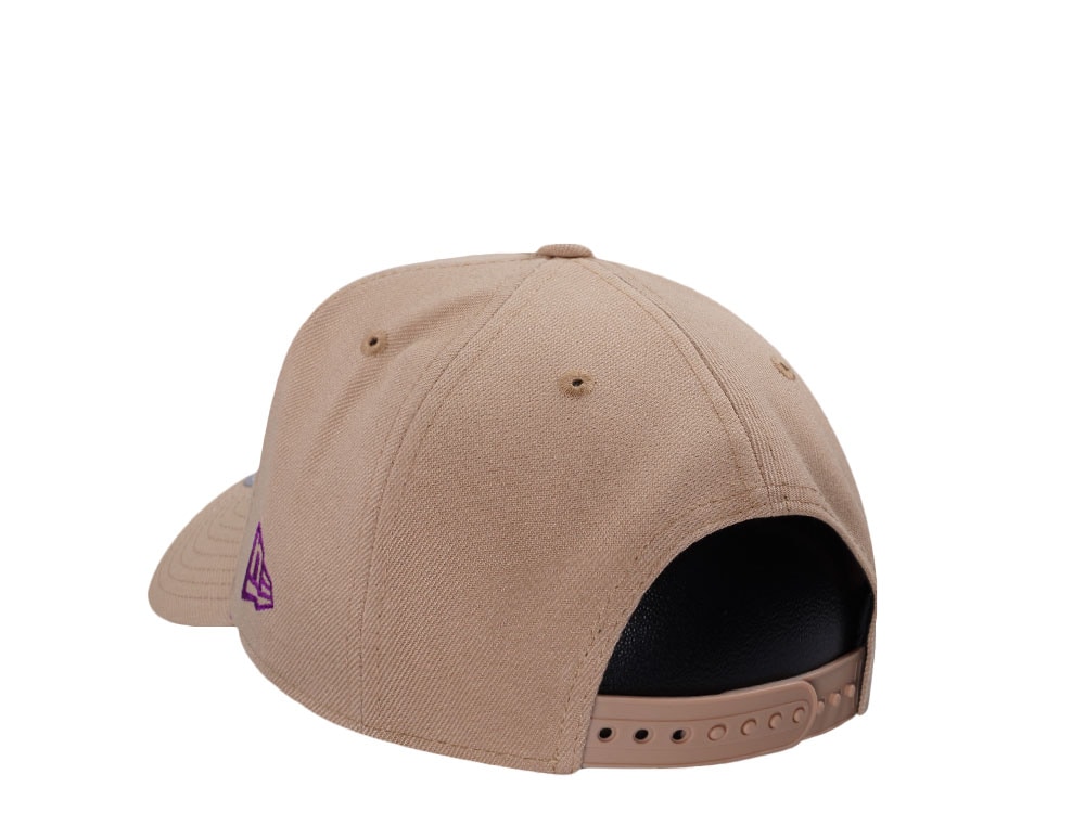 New Era Los Angeles Dodgers World Series 2024 Camel Grape Prime Edition 9Forty A Frame Snapback Casquette