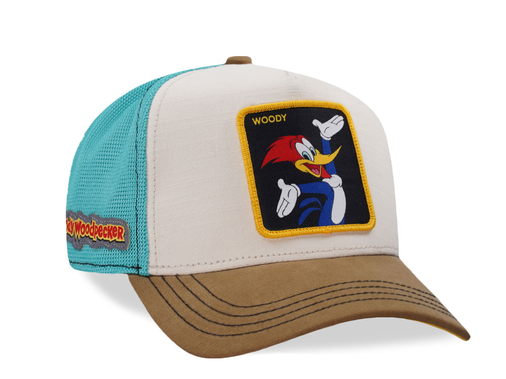 Capslab Woody Woodpecker Beige Trucker Snapback Casquette