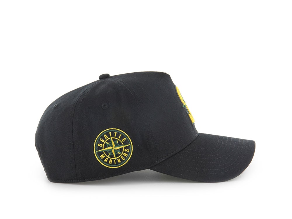 47Brand Seattle Mariners Cooperstown Black Edition MVP Snapback Casquette