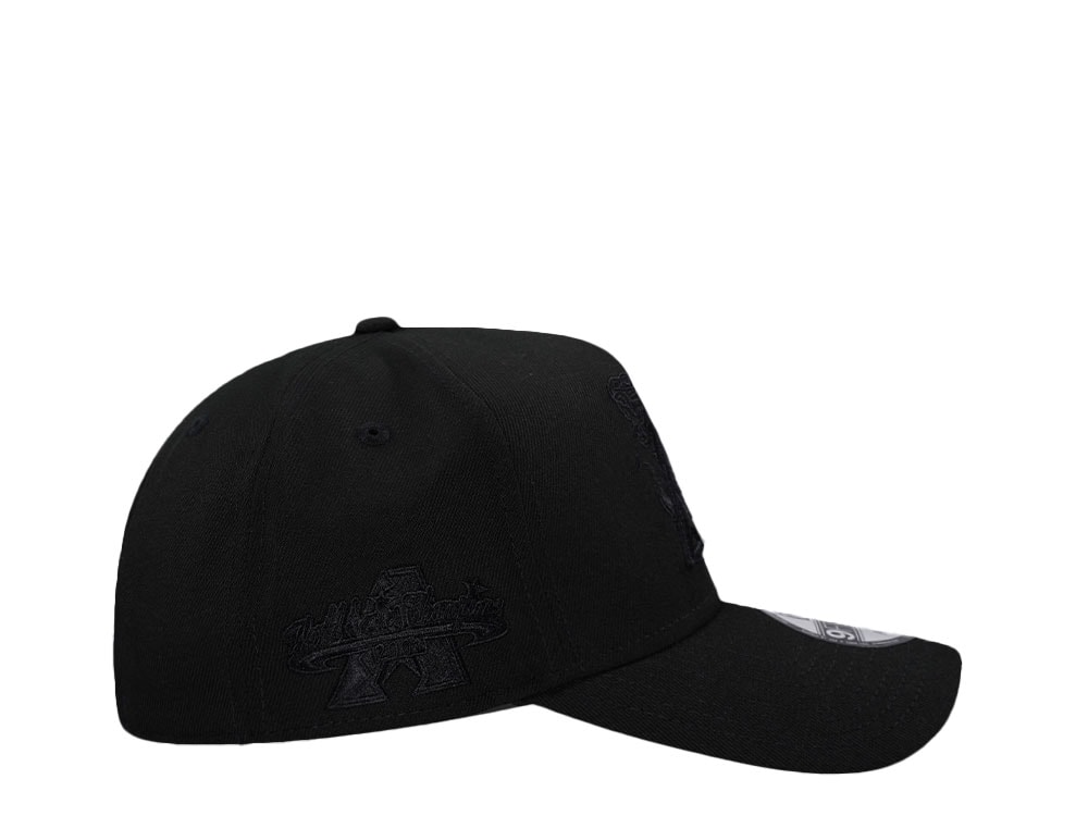 New Era Arizona Diamondbacks World Series Champions 2001 Black on Black 9Forty A Frame Snapback Casquette