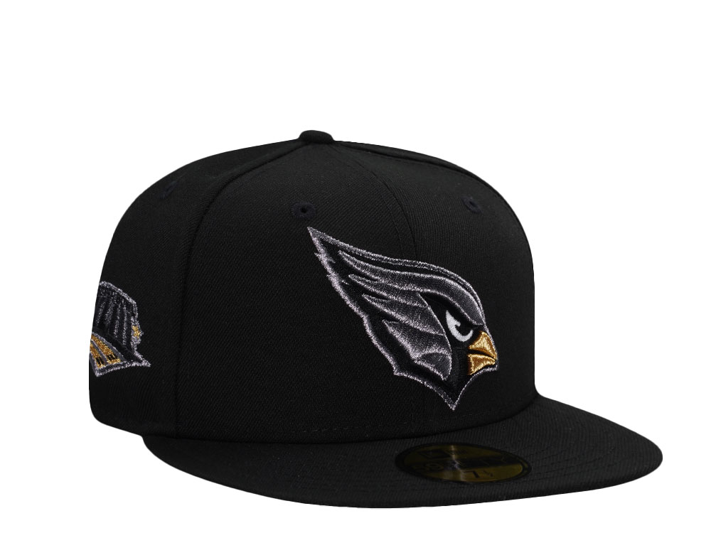 New Era Arizona Cardinals Super Bowl XLIII Metallic Black Prime Edition 59Fifty Fitted Casquette