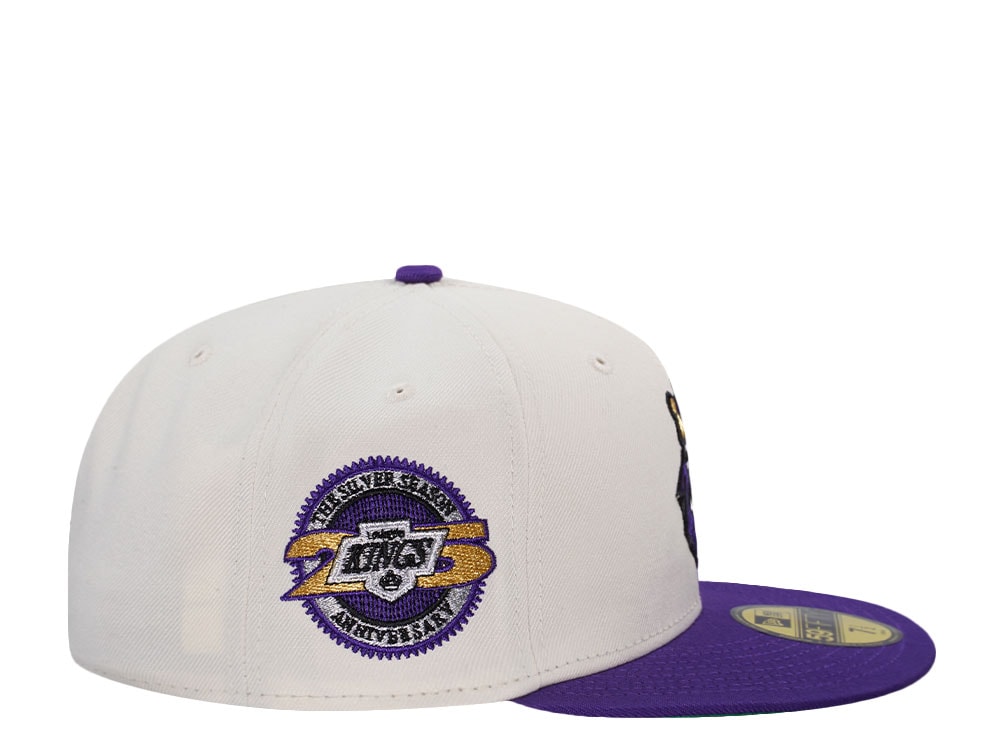 New Era Los Angeles Kings 25th Anniversary Chrome Two Tone Throwback Edition 59Fifty Fitted Casquette