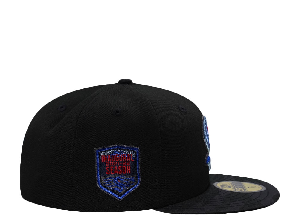 New Era Seattle Kraken Inaugural Season 2021 Black Two Tone Edition 59Fifty Fitted Casquette