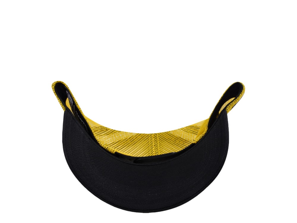 Capslab Gaston Black Yellow Trucker Snapback Casquette