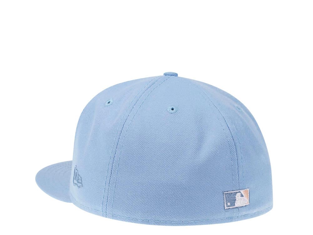 New Era Milwaukee Brewers 50th Anniversary Summer Sky Peach Edition 59Fifty Fitted Casquette