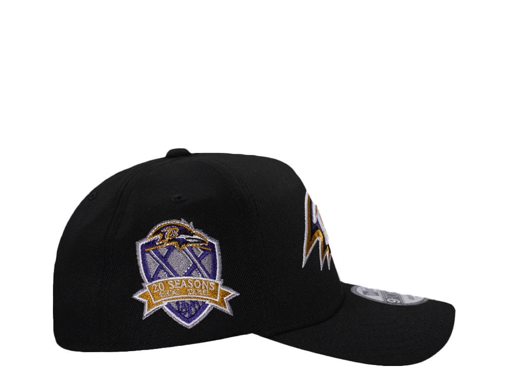 New Era Baltimore Ravens 20 Season Black Prime Edition 9Forty A Frame Snapback Casquette