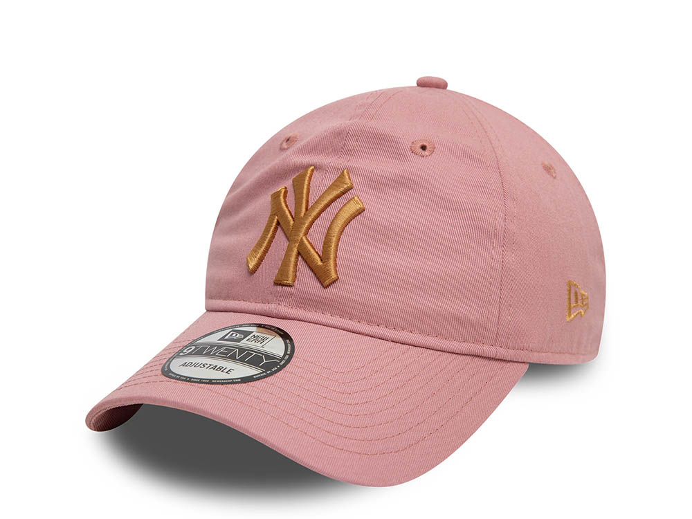 New Era New York Yankees League Essential Pink 9Twenty Strapback Casquette