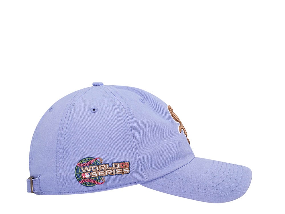 47Brand Chicago White Sox World Series 2005 Lavender Double Under Clean Up Strapback Casquette