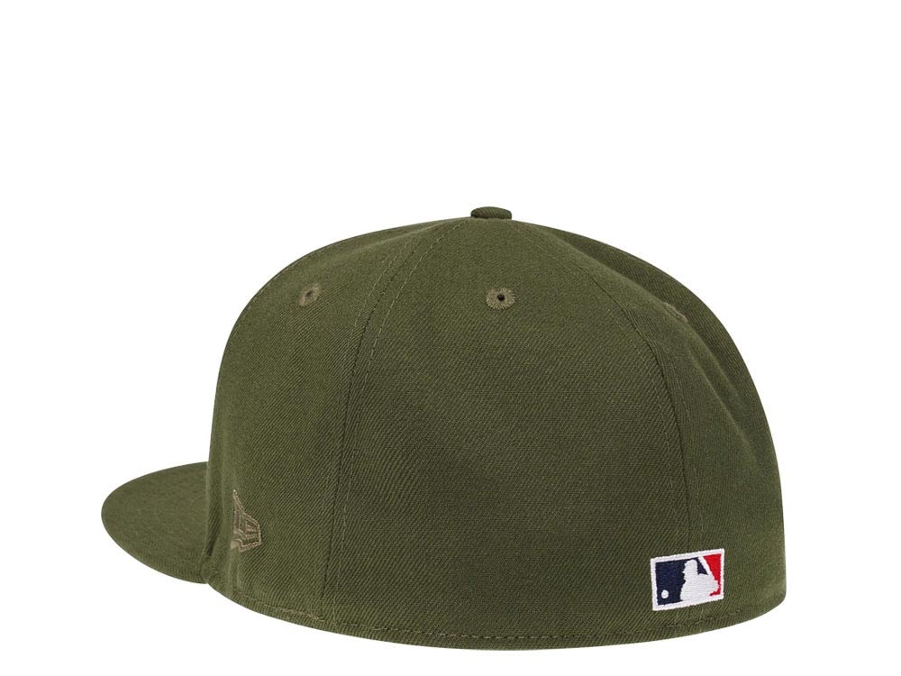 New Era New York Yankees World Series 2000 Rifle Green and Stone Edition 59Fifty Fitted Casquette