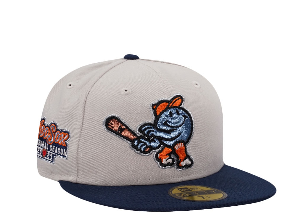 New Era Worcester Red Sox Inaugural Season Stone Two Tone Edition 59Fifty Fitted Casquette