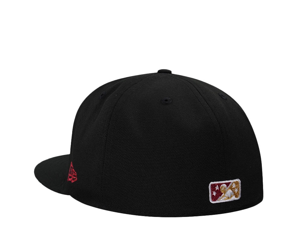 New Era Sacramento River Cats Black Metallic Throwback Edition 59Fifty Fitted Casquette