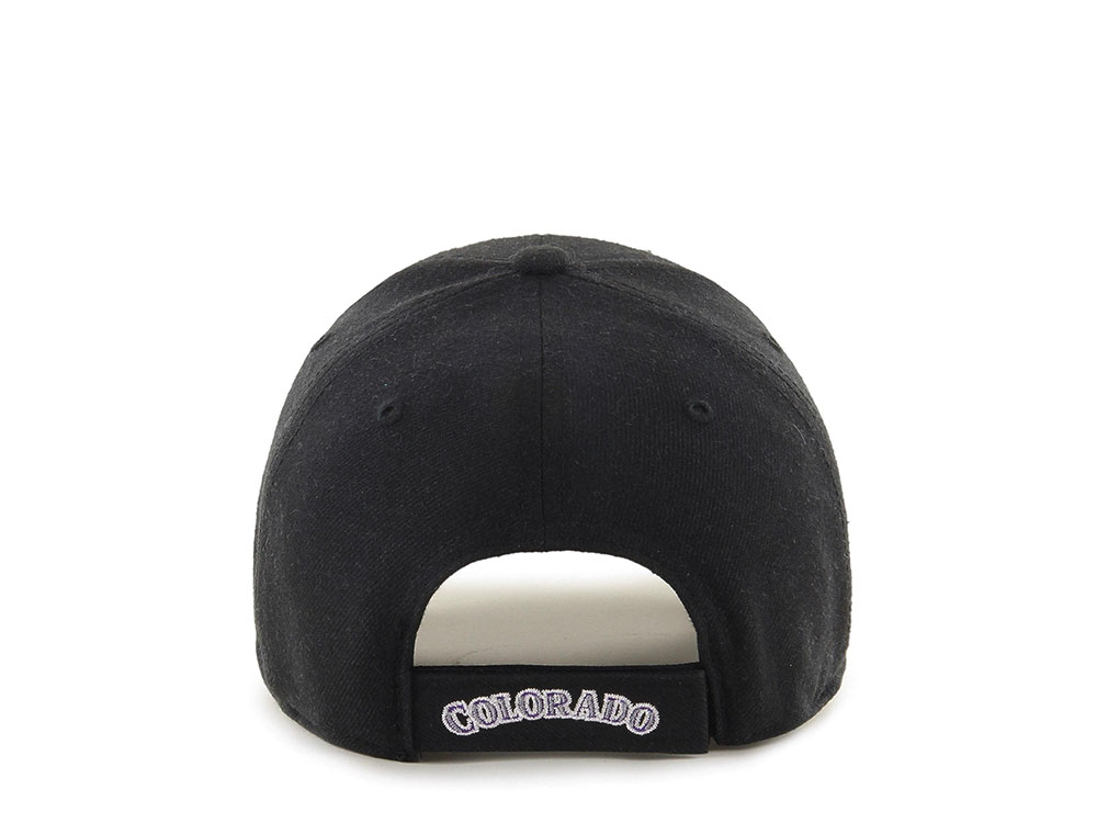 47Brand Colorado Rockies Black Classic Strapback Casquette