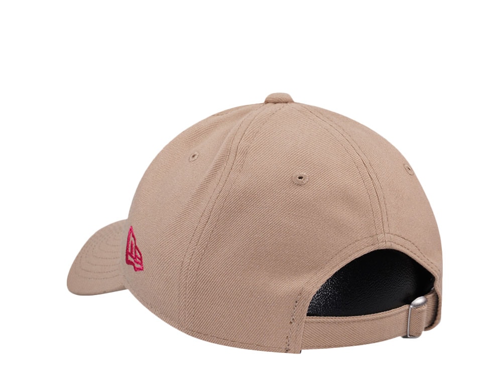 New Era New York Mets Camel Pink Womens 9Twenty Strapback Casquette