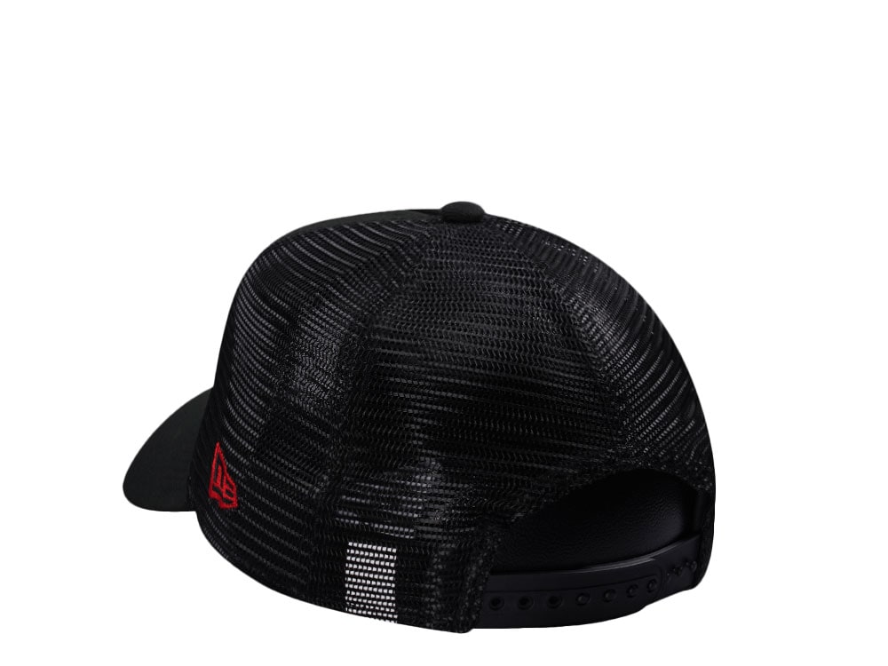 New Era Manchester United Fc Black Prime Edition 9Forty A Frame Trucker Snapback Casquette
