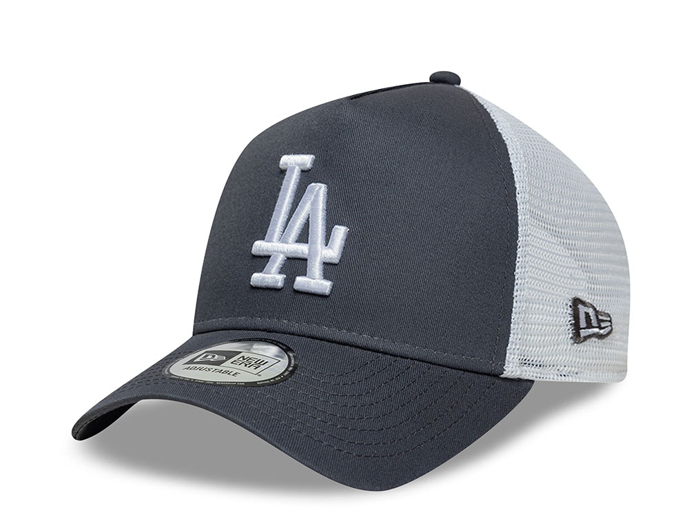 New Era Los Angeles Dodgers League Essential Gray Edition 9Forty A Frame Trucker Snapback Casquette
