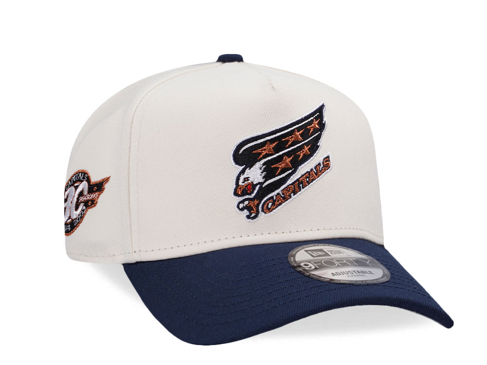 New Era Washington Capitals 30th Anniversary Chrome Two Tone Edition 9Forty A Frame Snapback Casquette