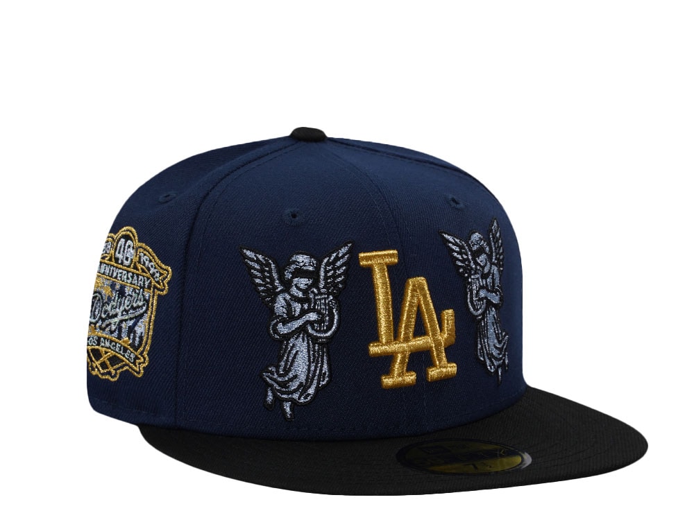 New Era Los Angeles Dodgers 40th Anniversary Angel Ocean Blue Two Tone Edition 59Fifty Fitted Casquette