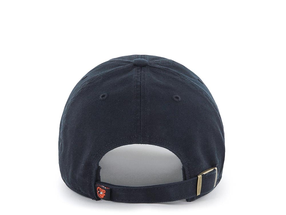 47Brand Baltimore Orioles Black and Orange Clean up Strapback Casquette