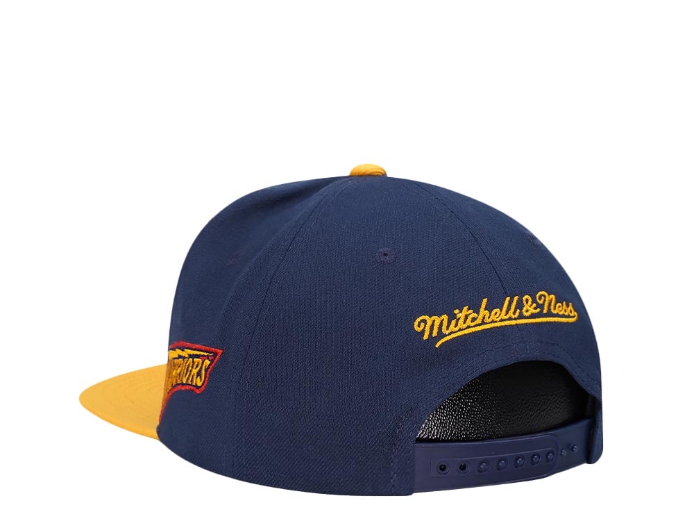 Mitchell & Ness Golden State Warriors Logo Blur Hardwood Classic Snapback Casquette