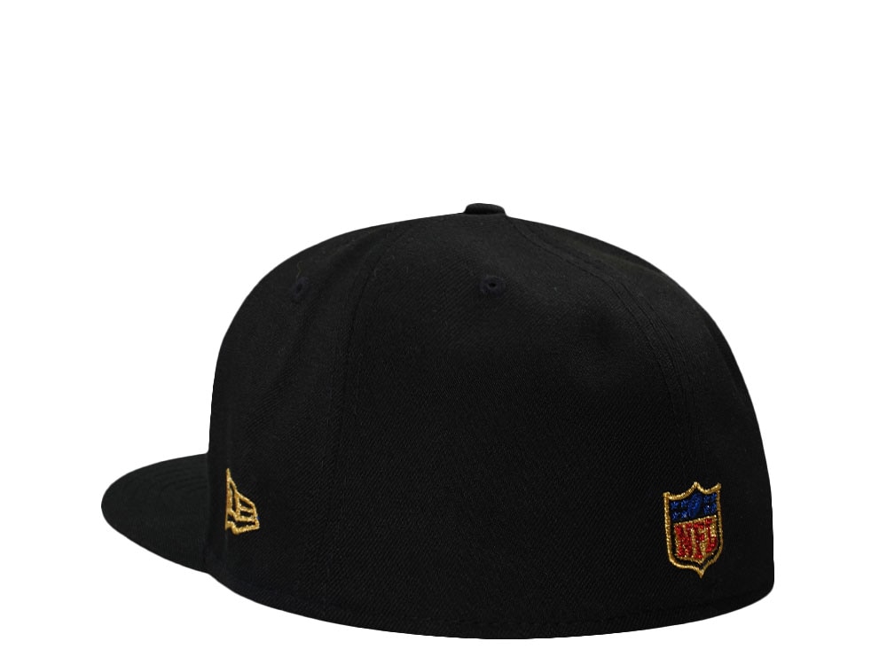 New Era Houston Texans 20th Anniversary Black Throwback Edition 59Fifty A Frame Fitted Casquette