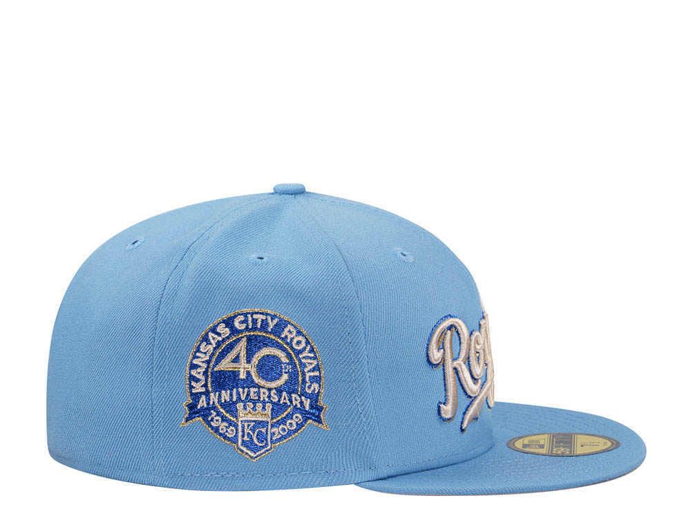 New Era Kansas City Royals 40th Anniversary Sky Classic Edition 59Fifty Fitted Casquette