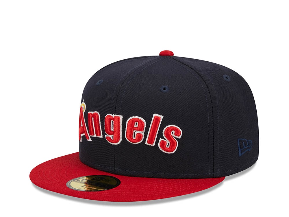 New Era California Angels Retro Script Two Tone Throwback Edition 59Fifty Fitted Casquette