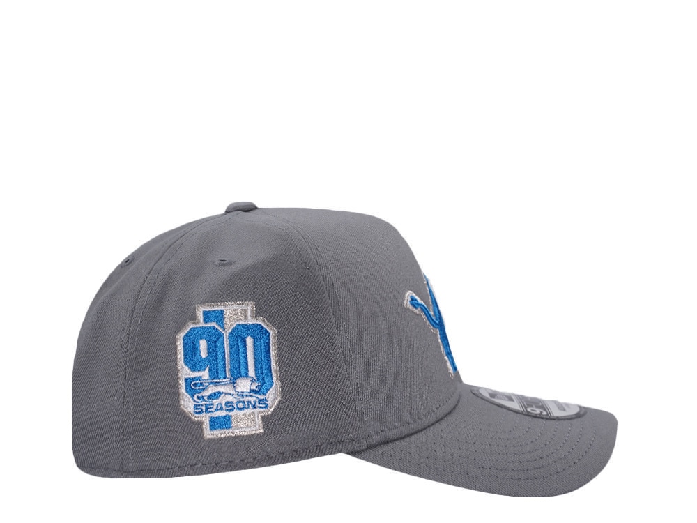 New Era Detroit Lions 90 Seasons Gray Prime Edition 9Forty A Frame Snapback Casquette