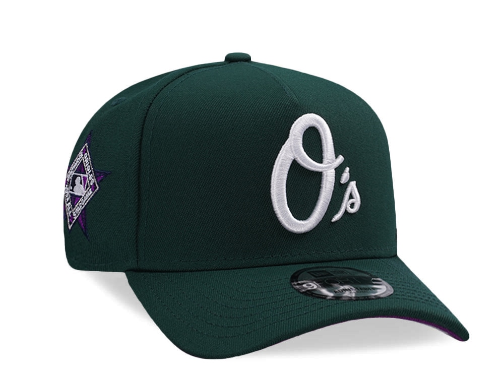 New Era Baltimore Orioles All Star Game 1993 Dark Green Prime Edition 9Forty A Frame Snapback Casquette