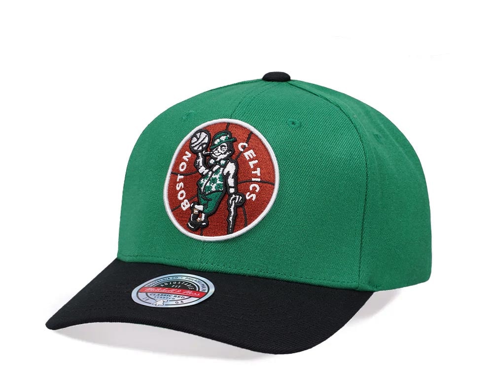 Mitchell & Ness Boston Celtics Team Two Tone 2.0 Hardwood Classic Red Flex Snapback Casquette