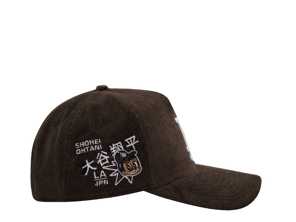 New Era Los Angeles Dodgers Ohtani Walnut Corduroy Prime Edition 9Forty A Frame Snapback Casquette