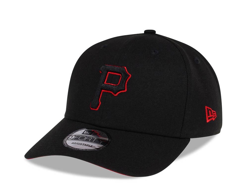 New Era Pittsburgh Pirates Black and Red Edition 9Forty Snapback Casquette