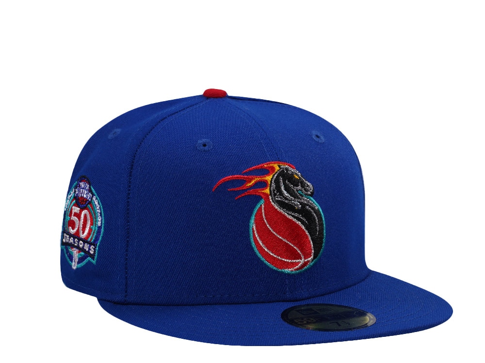New Era Detroit Pistons 50th Anniversary Blue Prime Edition 59Fifty Fitted Casquette