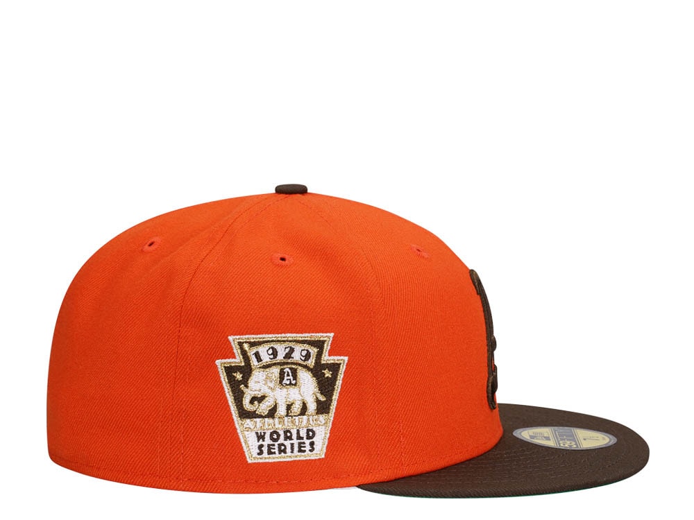 New Era Philadelphia Athletics World Series 1929 Orange Two Tone Edition 59Fifty Fitted Casquette